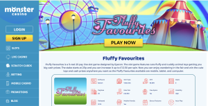 Image of fluffy favourites on a website