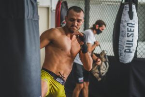 Image of UFC fighter training