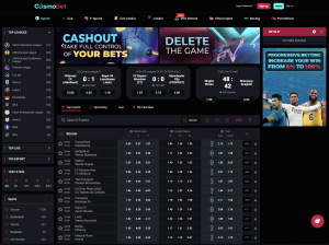 image of cosmobet casino website