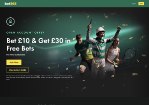 image of bet 365 casino website